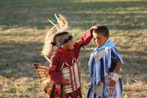 spelende kinderen | Navajo Indian Reservation